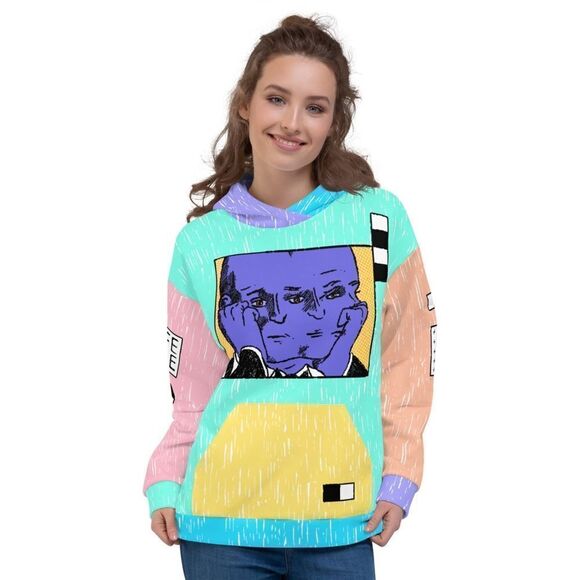 Umami Merch Safe Mode Unisex Hoodie Multi M NWOT‎ - Picture 2 of 6